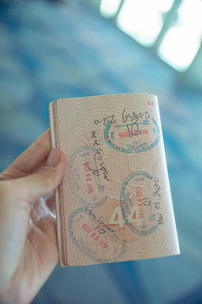 passport open