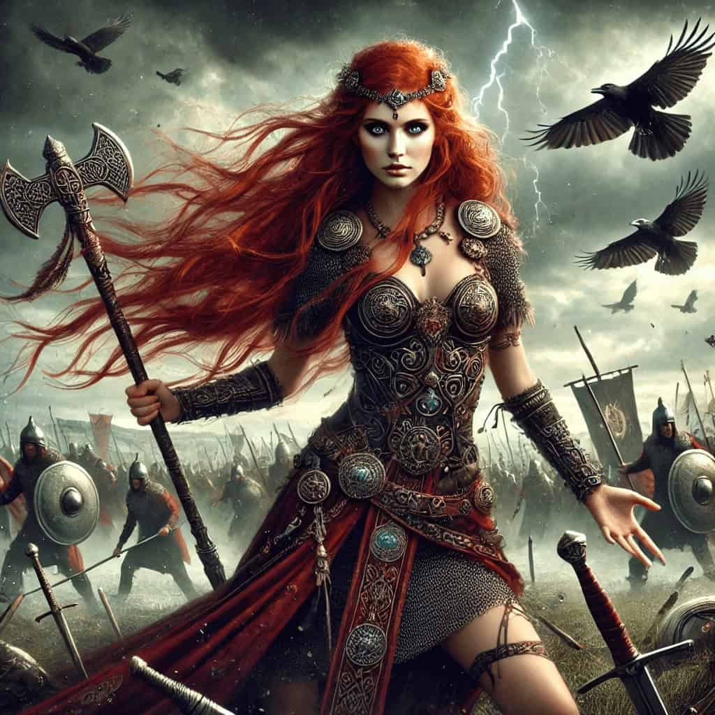 macha irish goddess with crows