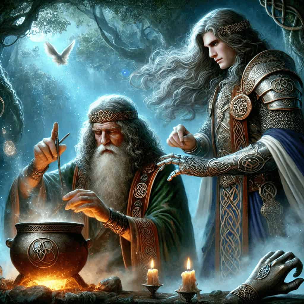 dian cecht adn the silver hand
