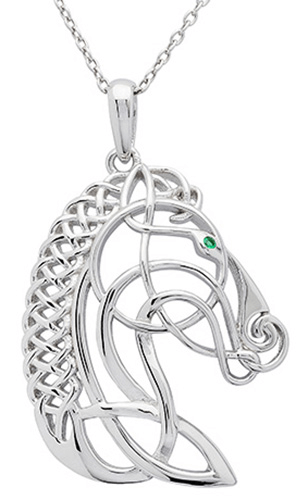 celtic horse knot necklace