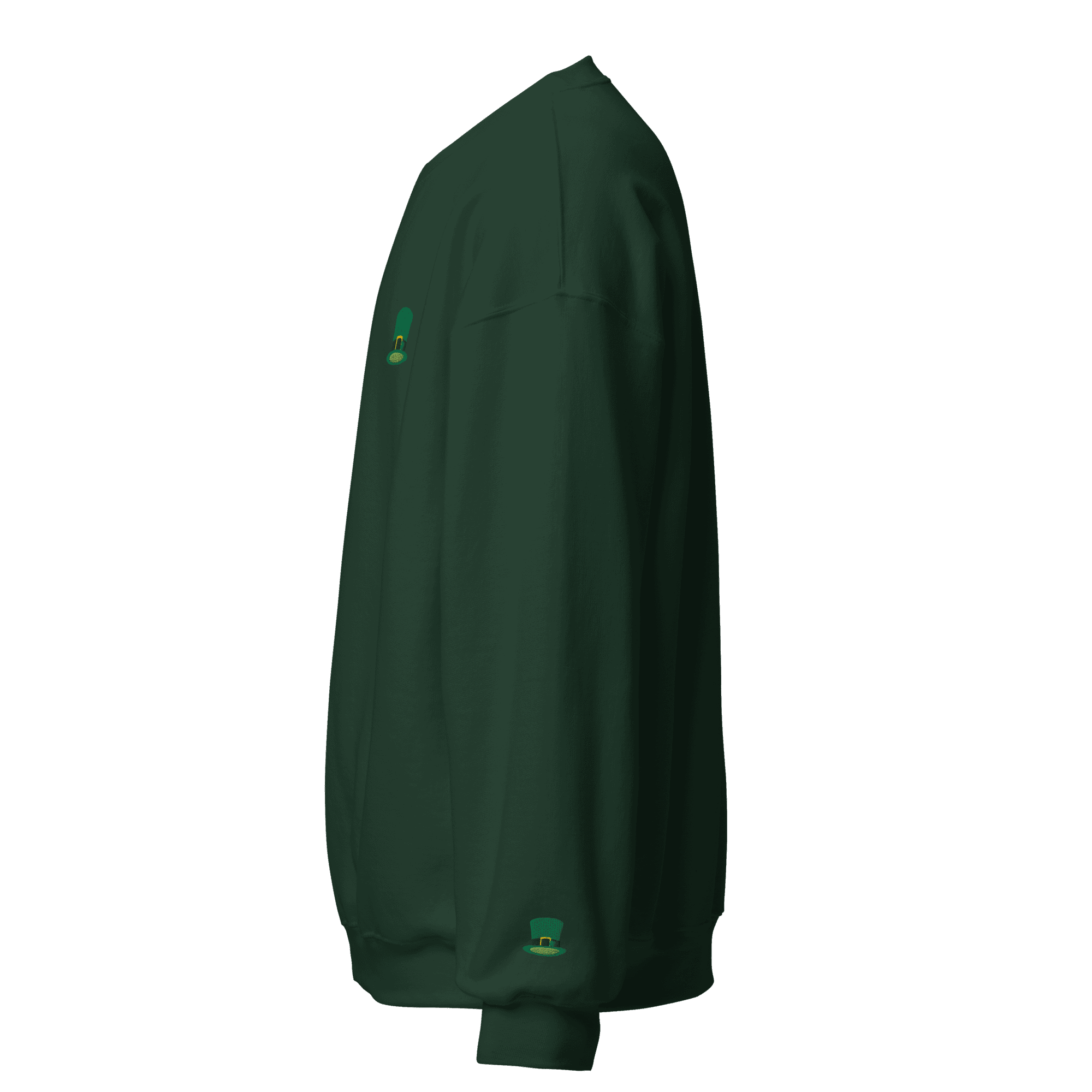 unisex-crew-neck-sweatshirt-forest-green-left-6865a2490c688