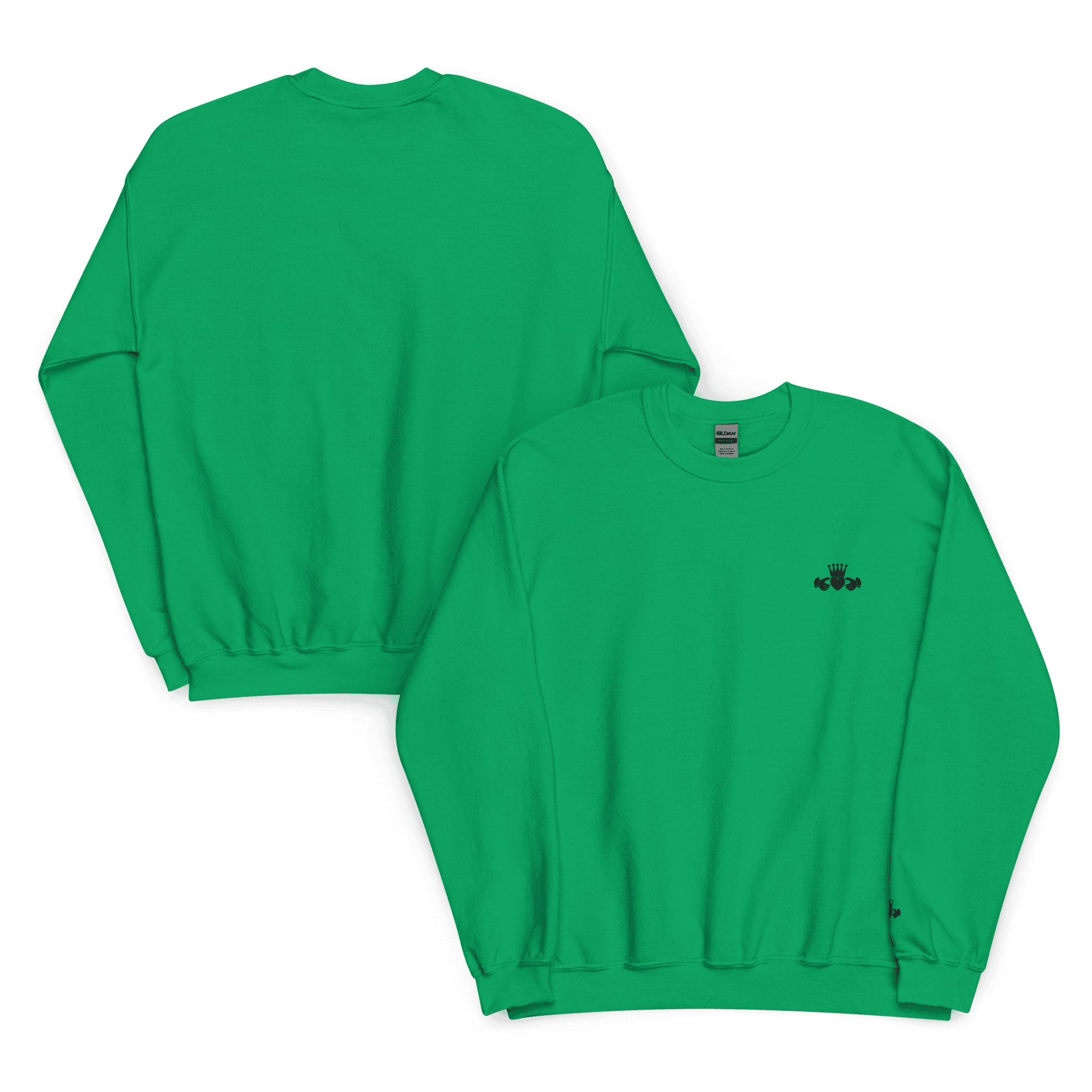 unisex-crew-neck-sweatshirt-irish-green-front-and-back-6865a271637f8